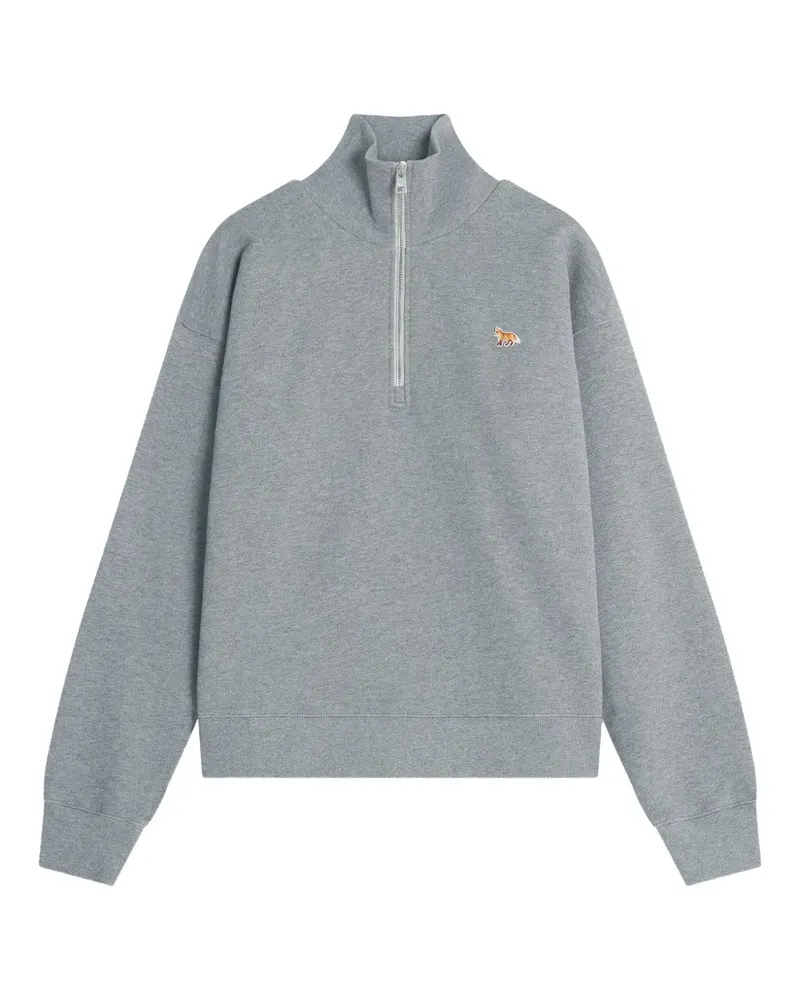 Kitsuné Sweatshirt mit Reißverschluss - Grau Grau