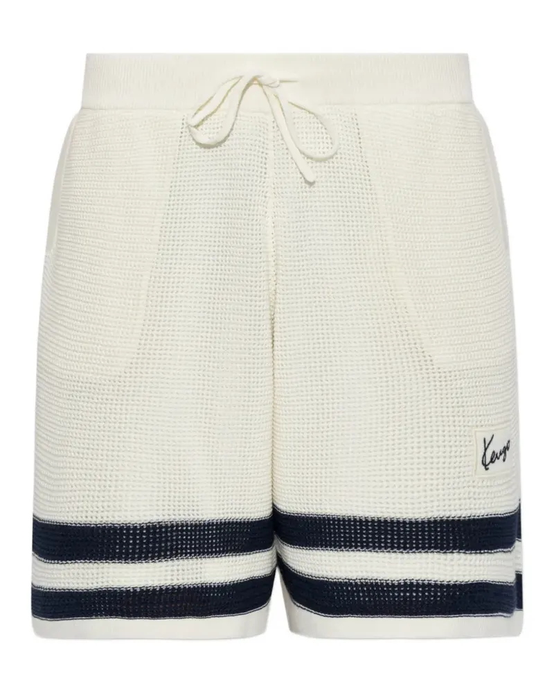 Kenzo Shorts mit gestreiftem Besatz - Nude Nude