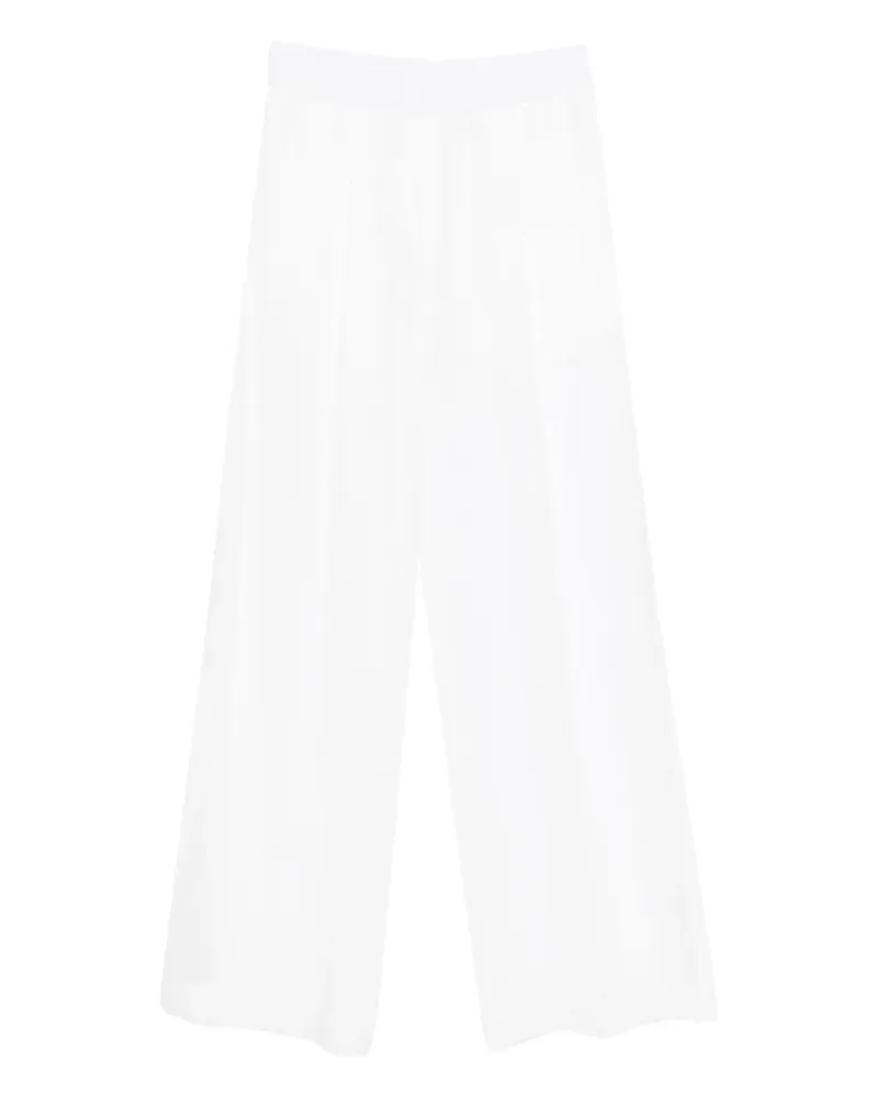 Brunello Cucinelli elasticated-waistband trousers - Weiß Weiß