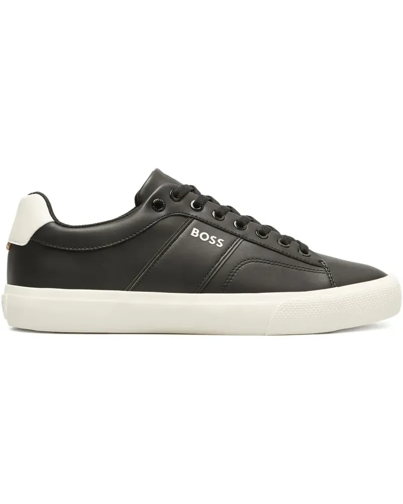 HUGO BOSS Sneakers mit Logo-Print - Schwarz Schwarz