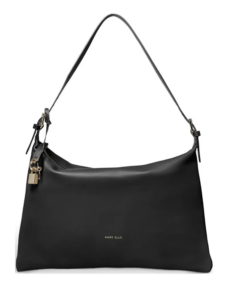 MARC ELLIS logo shoulder bag - Schwarz Schwarz