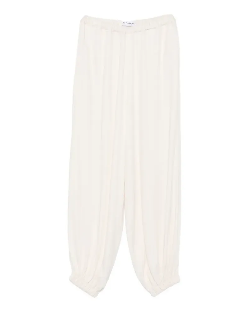 FRANKIE Shop elasticated-waist elasticated-cuff trousers - Nude Nude