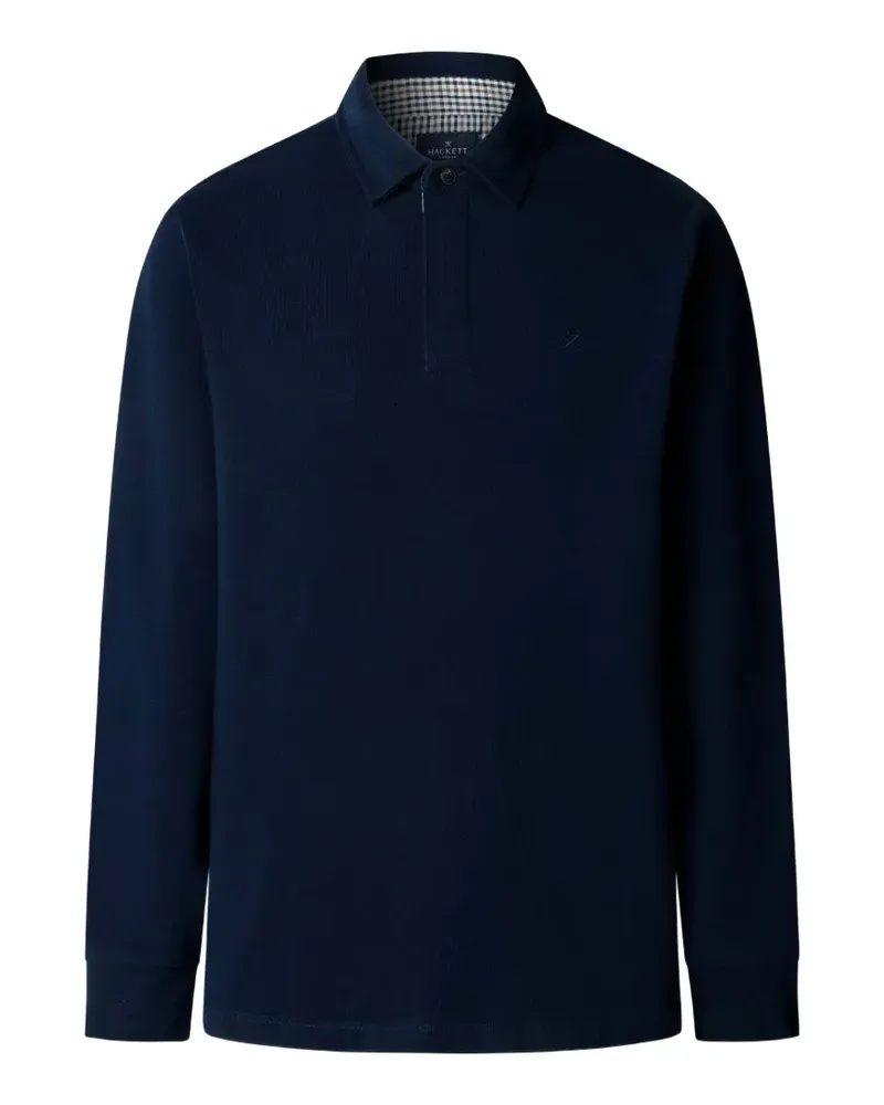 Hackett Poloshirt mit Stickerei - Blau Blau