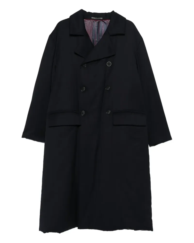 Giorgio Armani Doppelreihiger Mantel - Blau Blau