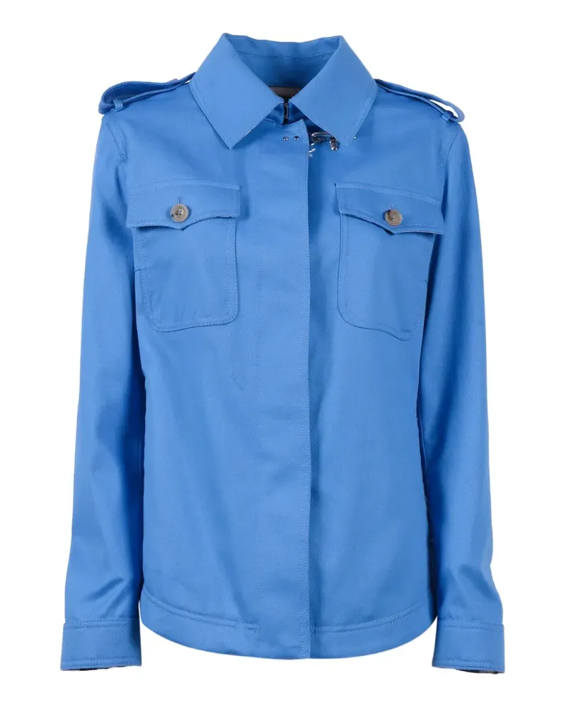 Fay button shirt-jacket - Blau Blau