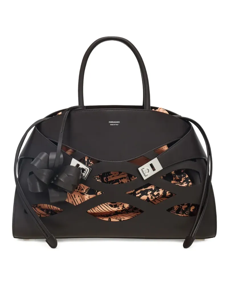 Ferragamo Große Back to Earth Hug Tote Bag - Braun Braun