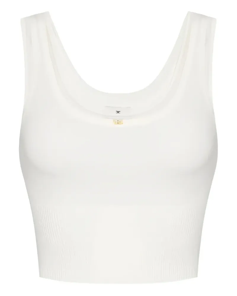 Elisabetta Franchi Trägershirt mit U-Ausschnitt - Nude Nude