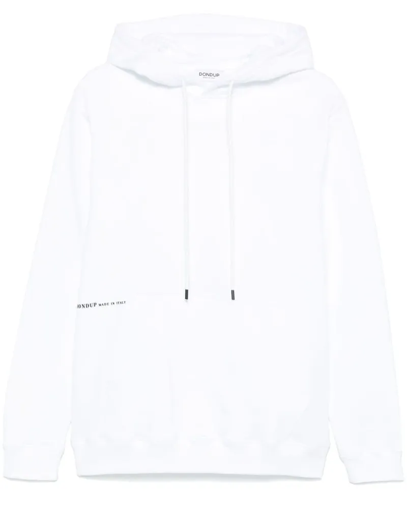 Dondup Hoodie mit vorstehendem Logo-Detail - Weiß Weiß