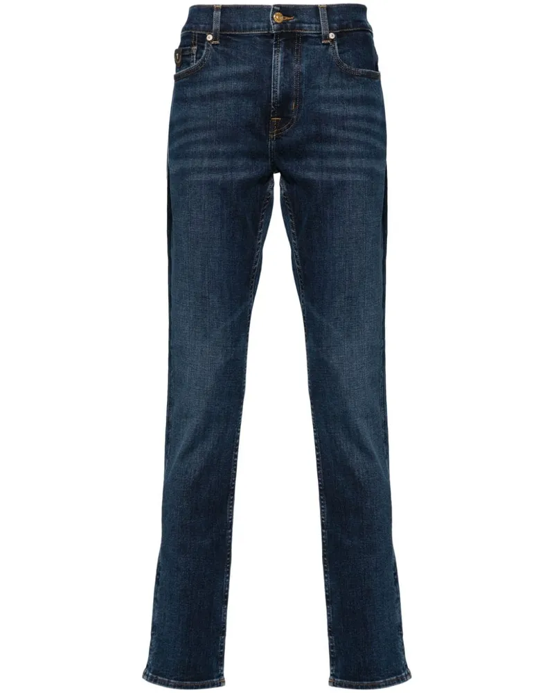 7 for all mankind Halbhohe Paxtyn Skinny-Jeans - Blau Blau