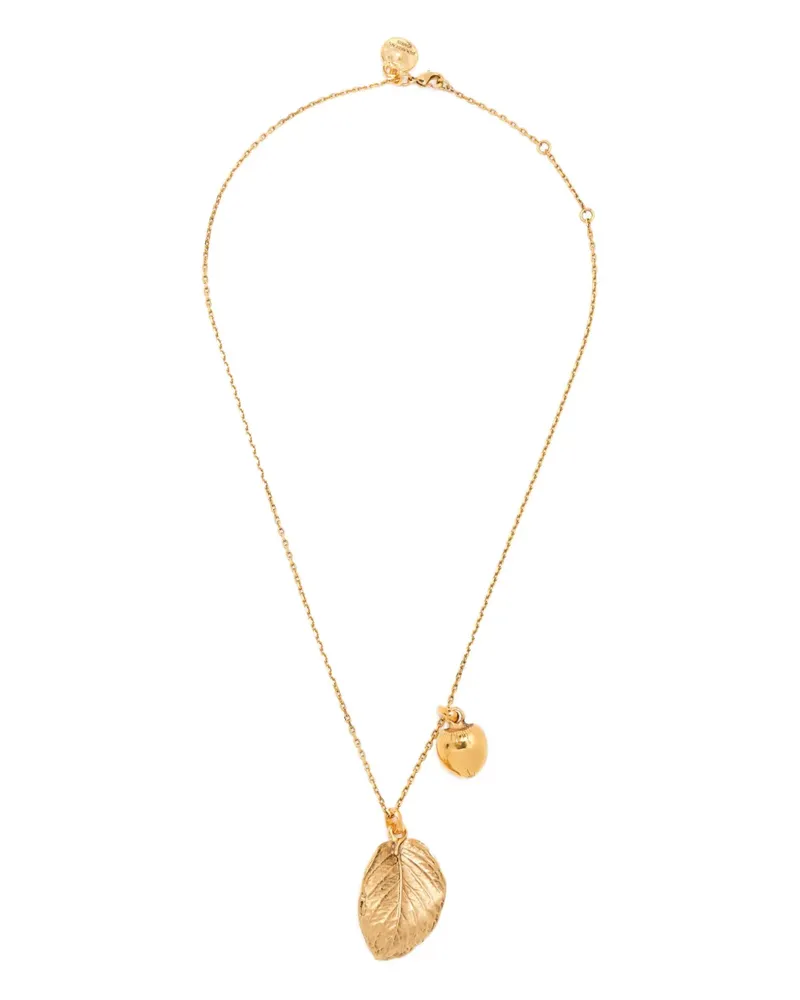 Goossens Paris Halskette mit Blatt-Anhänger - Gold Gold