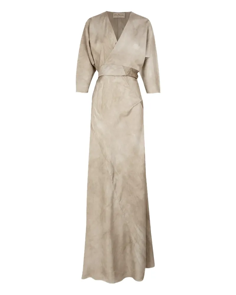 Cortana V-neck wrap dress - Nude Nude