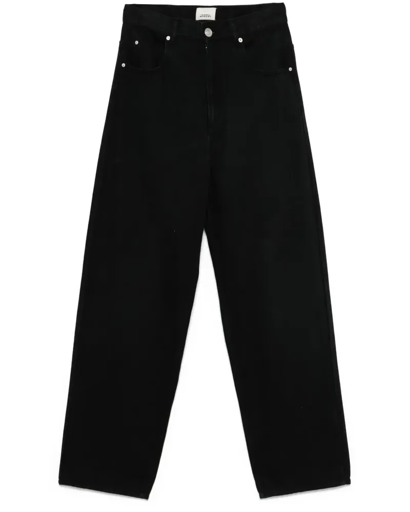 Isabel Marant Jenny Straight-Leg-Jeans - Schwarz Schwarz