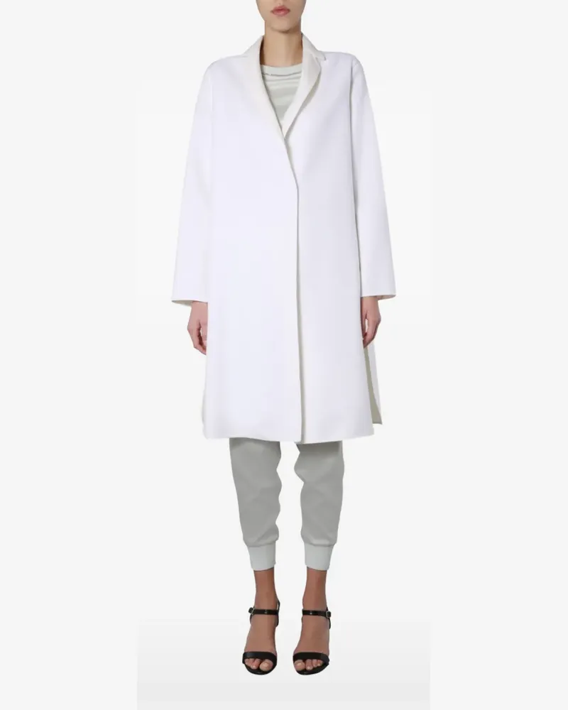 Fabiana Filippi notched-lapel coat - Weiß Weiß