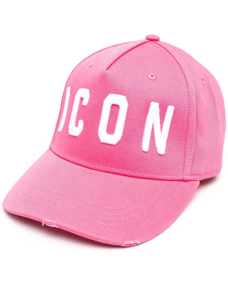 Dsquared2 Baseballkappe mit Logo-Stickerei - Rosa Rosa