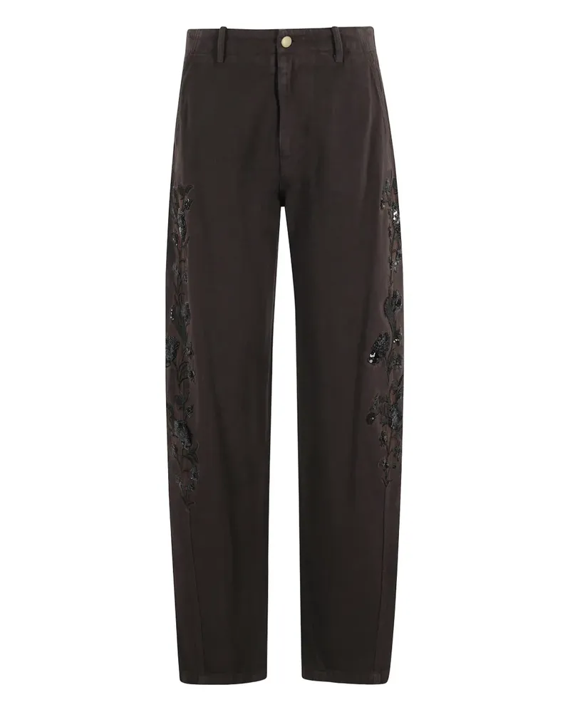 Ermanno Scervino straight-leg trousers - Braun Braun