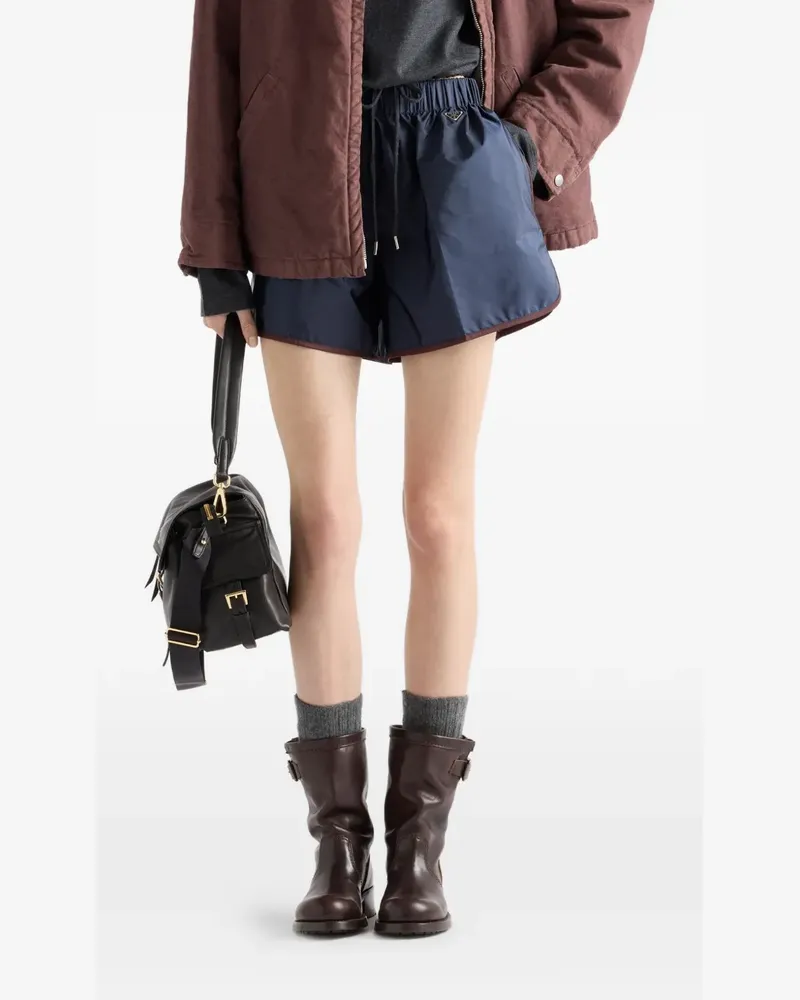 Prada logo shorts - Blau Blau