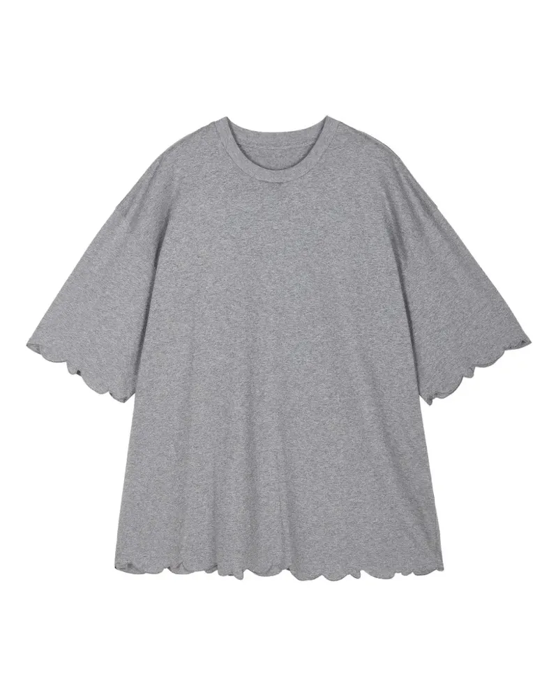 JNBY T-Shirt mit Wellensaum - Grau Grau