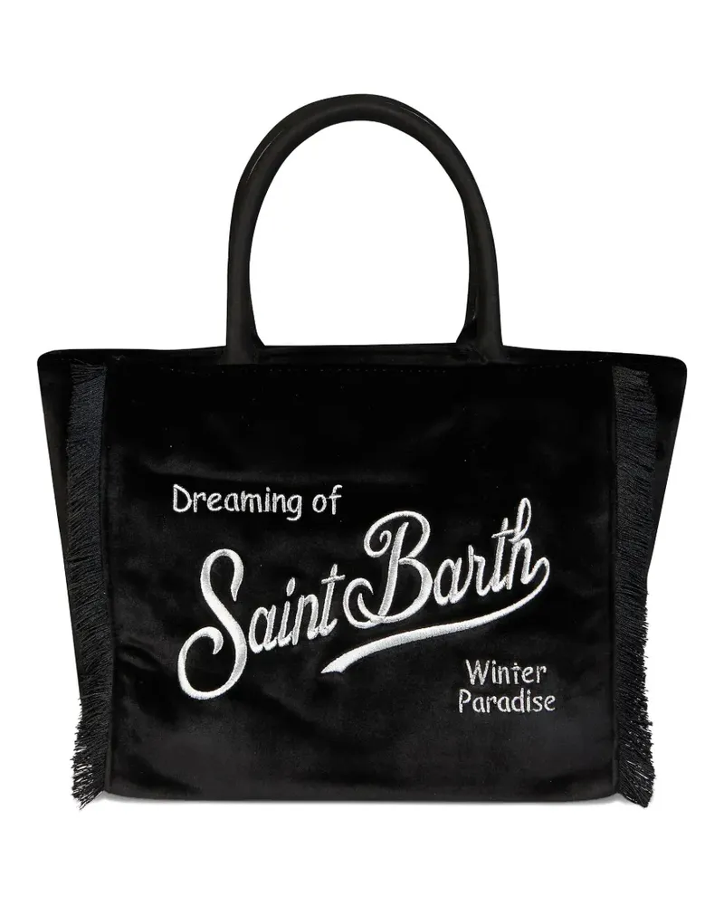 MC2 Saint Barth logo-embroidered tote bag - Schwarz Schwarz