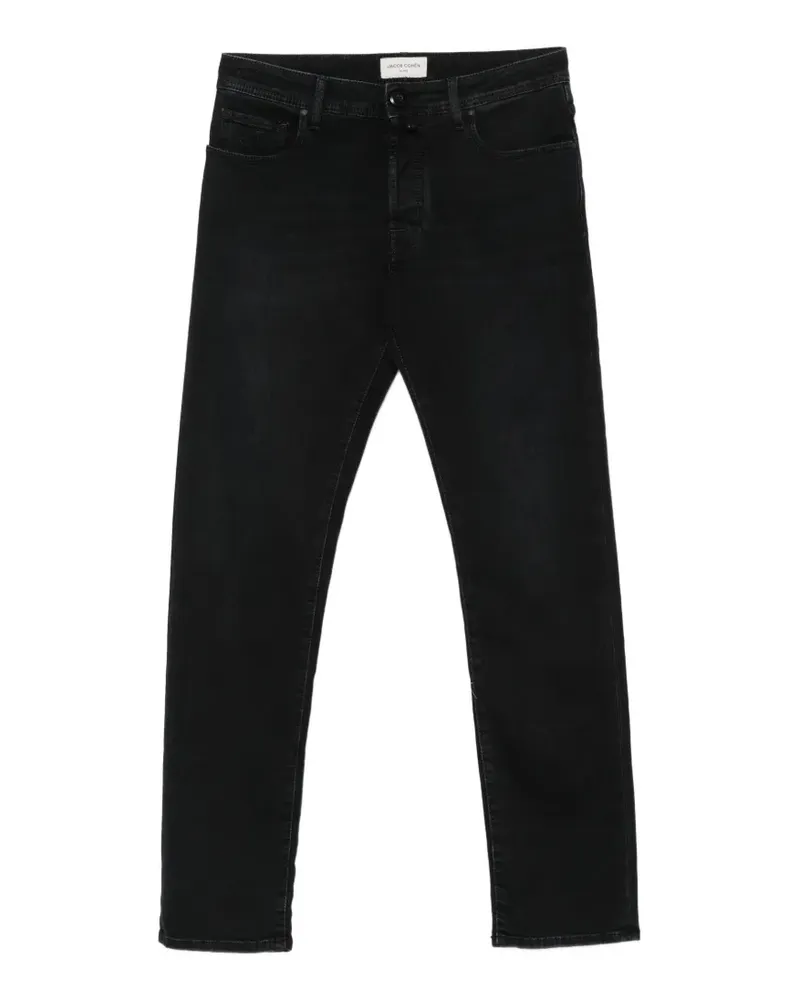 Jacob Cohën Bard Slim-Fit-Jeans - Schwarz Schwarz