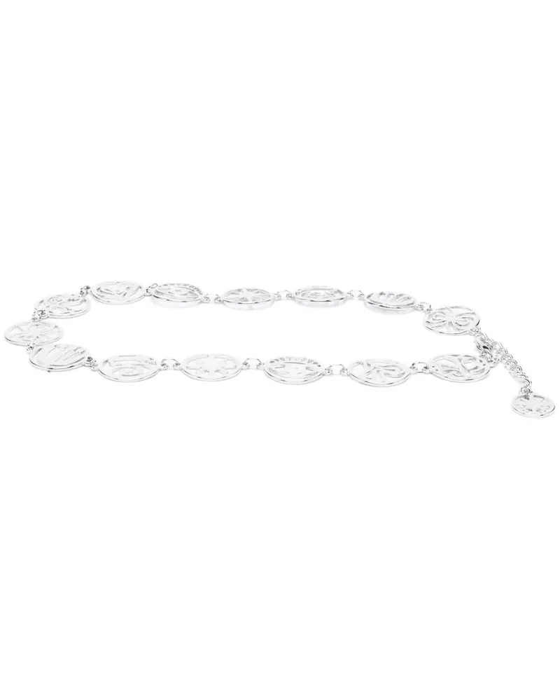 Alberta Ferretti Klassischer Kettengürtel - Silber Silber