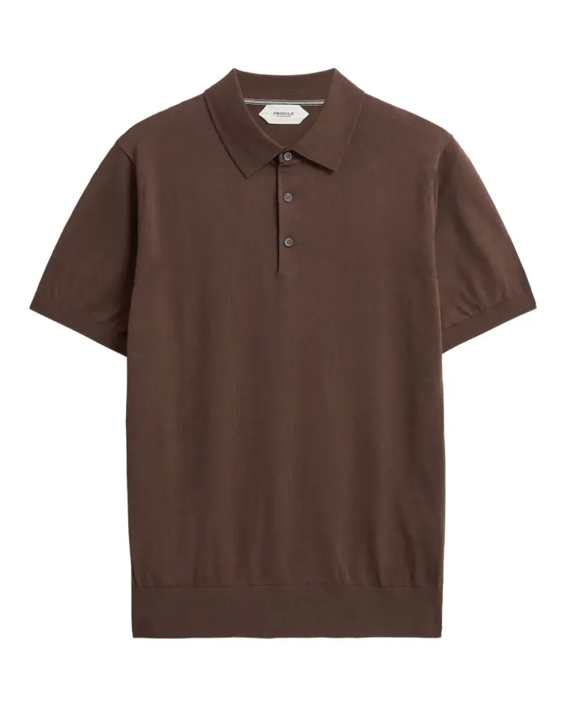 Pringle of Scotland Gestricktes Poloshirt - Braun Braun
