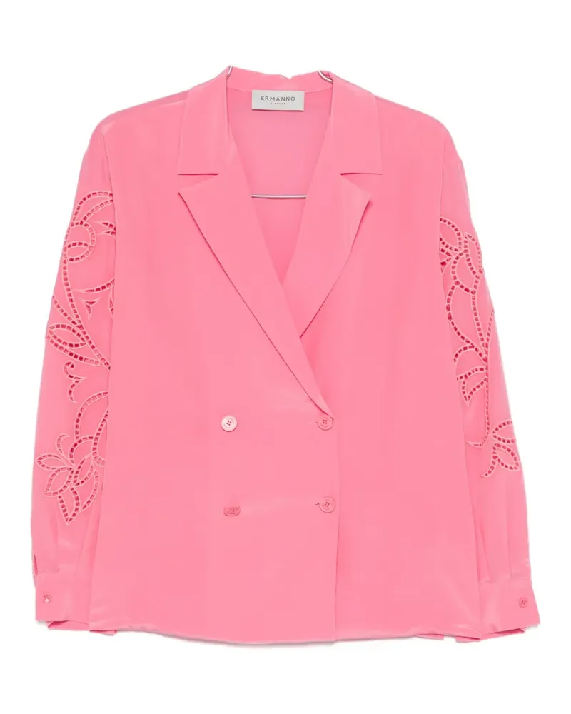 Ermanno Scervino cutout double-breasted jacket - Rosa Rosa