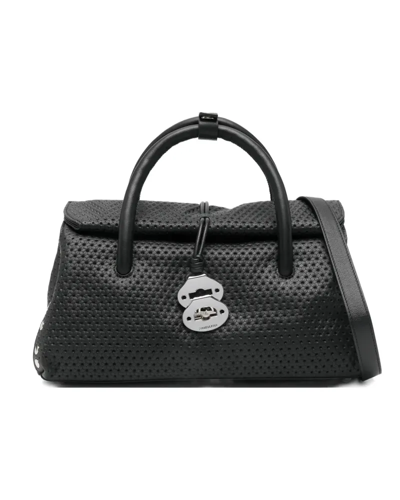 Zanellato Dotta Casa Venissa Tote Bag mit Nieten - Schwarz Schwarz