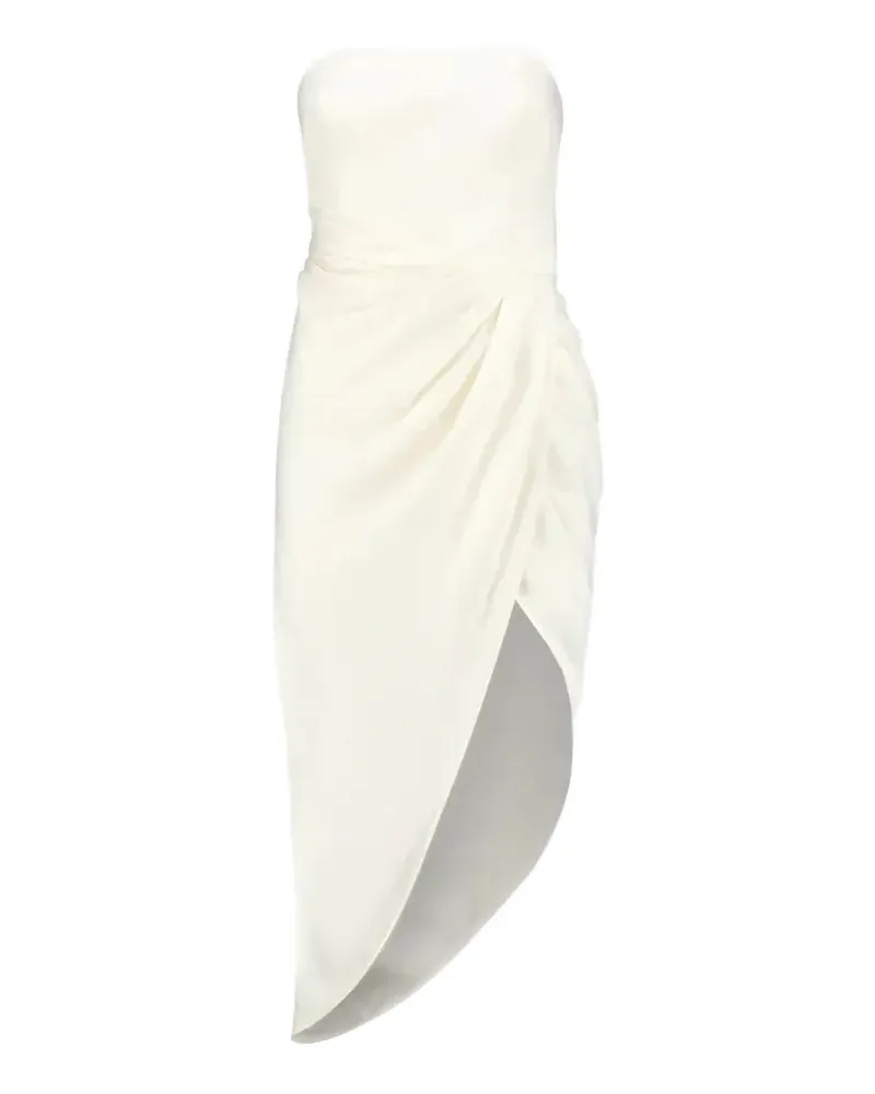 GAUGE81 Schulterfreies Lica Wickelkleid - Weiß Weiß