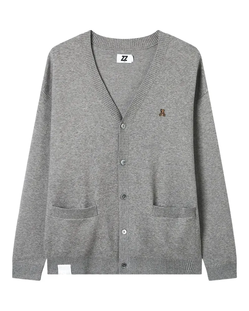 Izzue Cardigan mit Knöpfen - Grau Grau