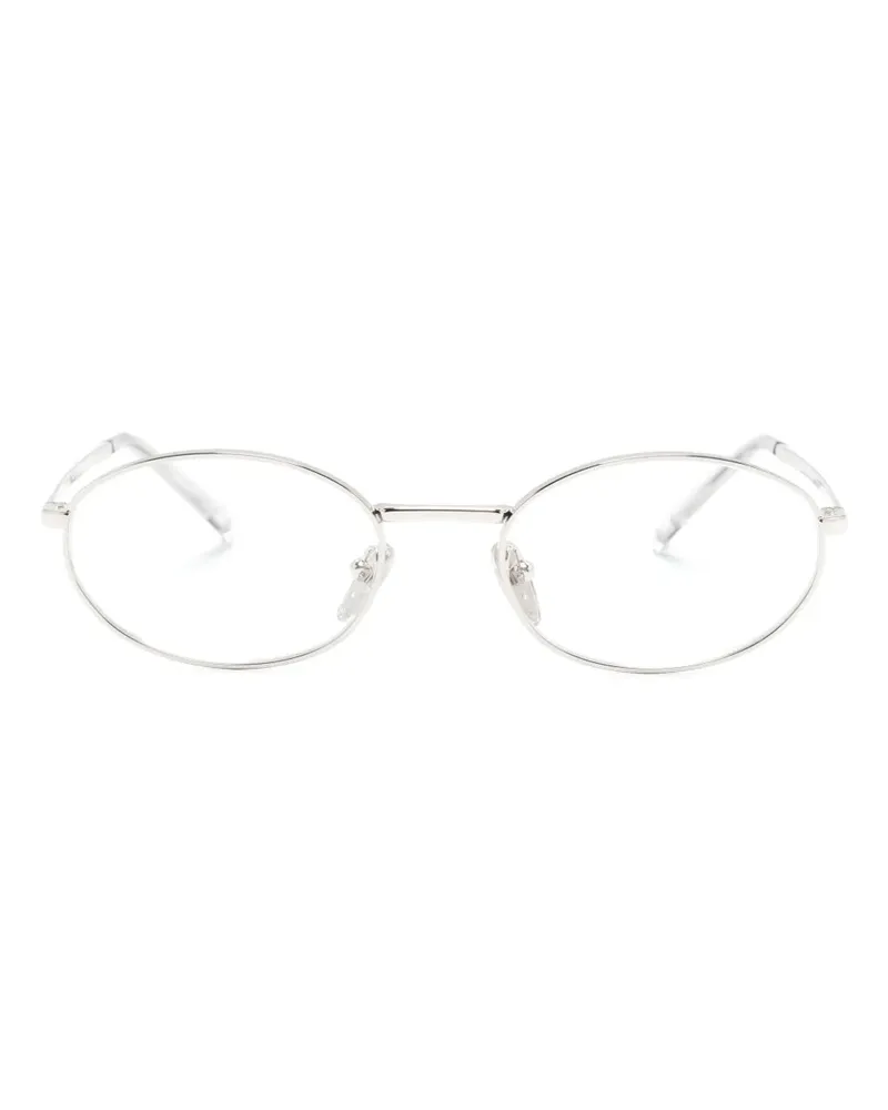 Prada Brille mit ovalem Gestell - Grau Grau