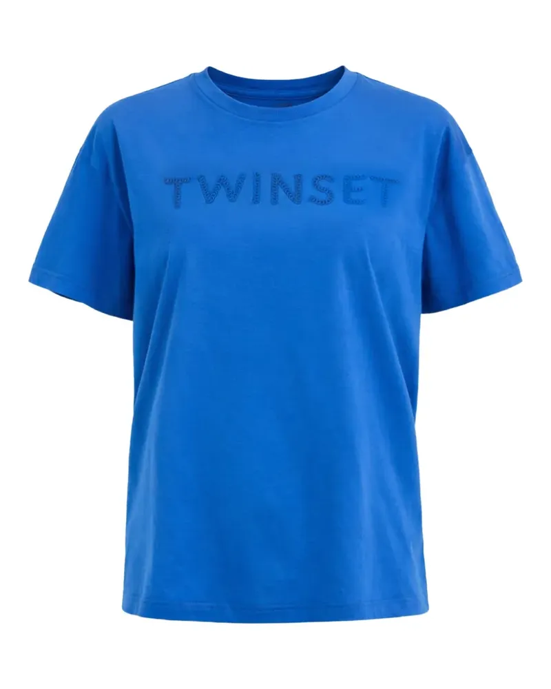 Twin-Set crew-neck T-shirt - Blau Blau