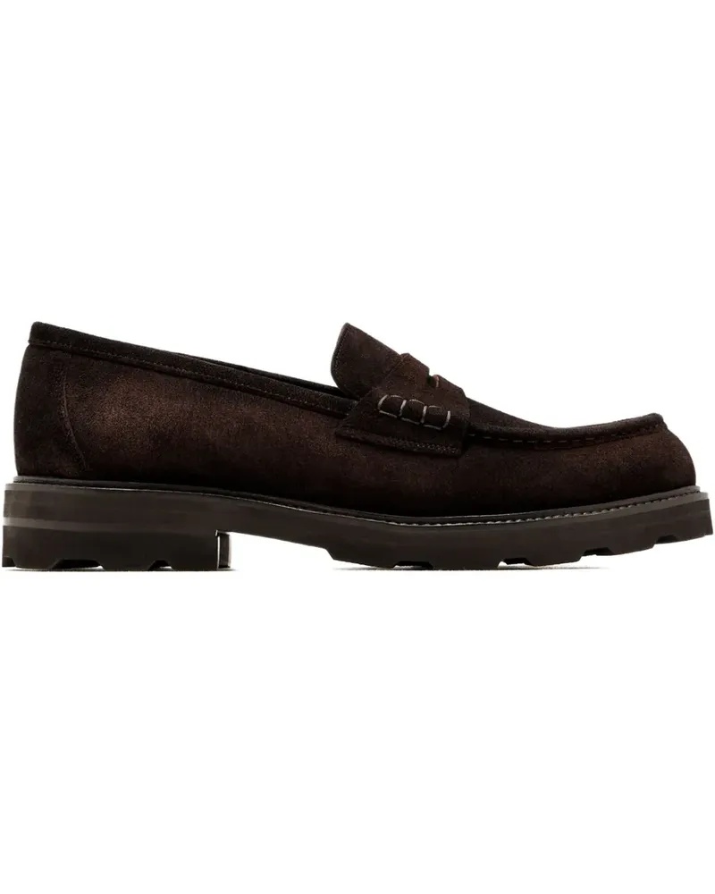 Brioni Penny-Loafer aus Wildleder - Braun Braun