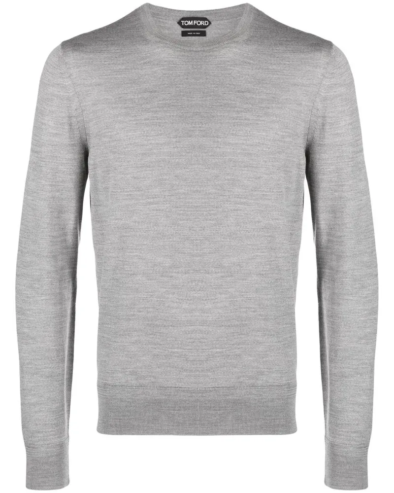 Tom Ford Fein gestrickter Pullover - Grau Grau