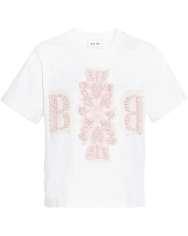 Barrie T-Shirt mit Logo-Stickerei - Weiß Weiß