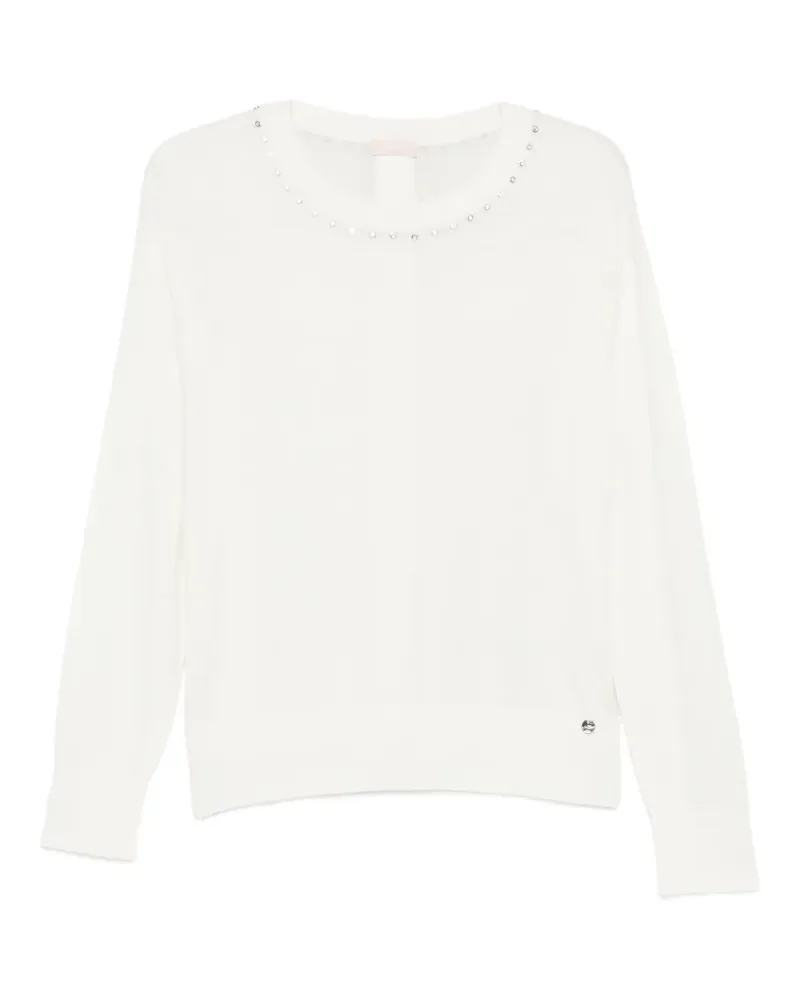 Liu Jo Verzierter Pullover - Weiß Weiß