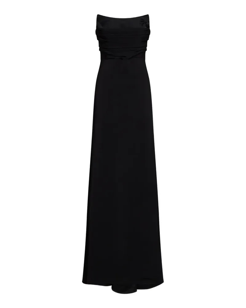 Amen draped strapless maxi dress - Schwarz Schwarz