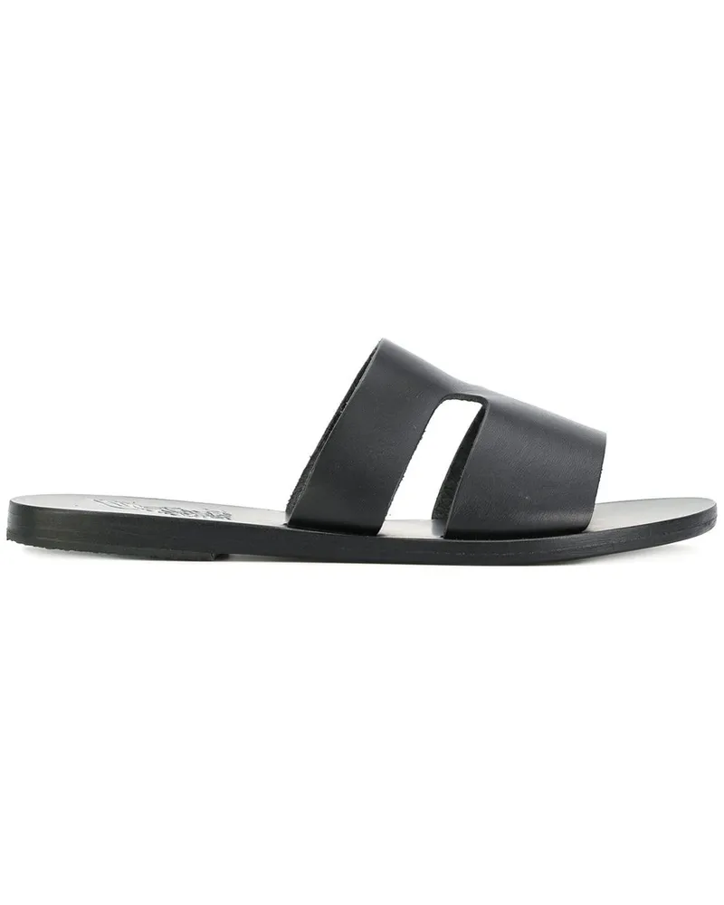 Ancient Greek Sandals Klassische Pantoletten - Schwarz Schwarz
