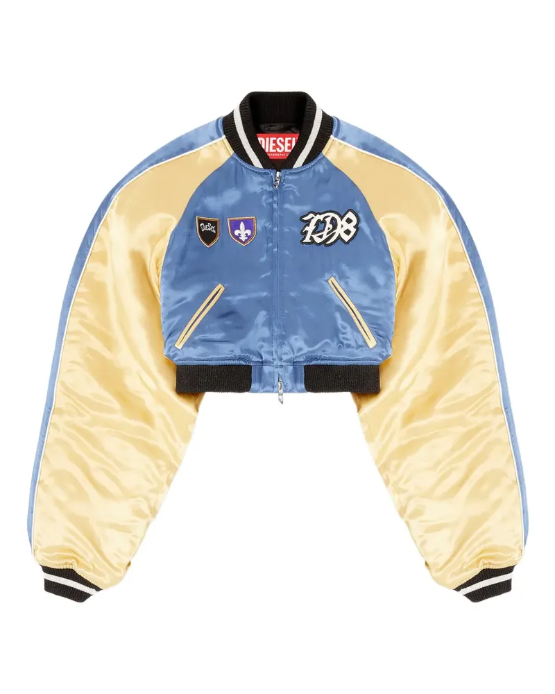 Diesel G-OSPEL-CP appliqué bomber jacket - Blau Blau