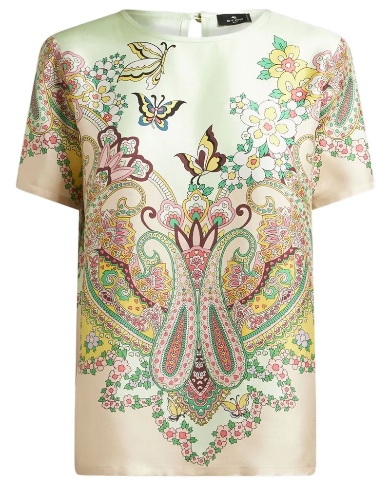 Etro T-Shirt mit Print - Weiß Weiß