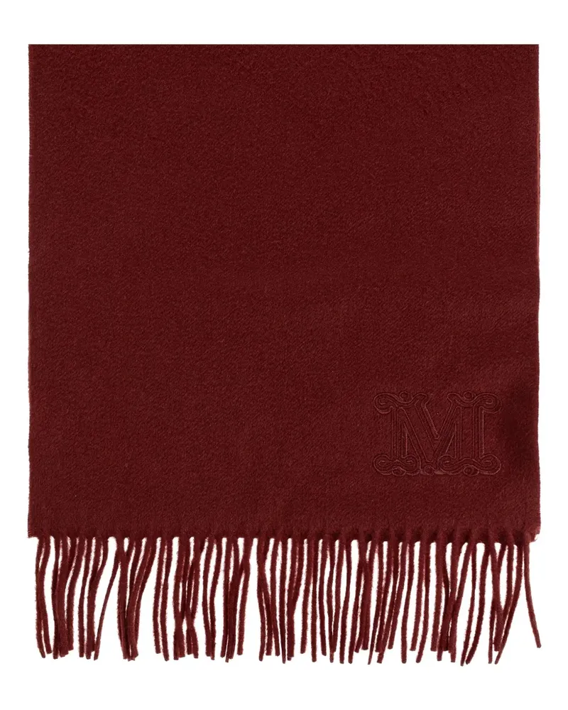 Max Mara Dalia Schal mit Fransen - Rot Rot