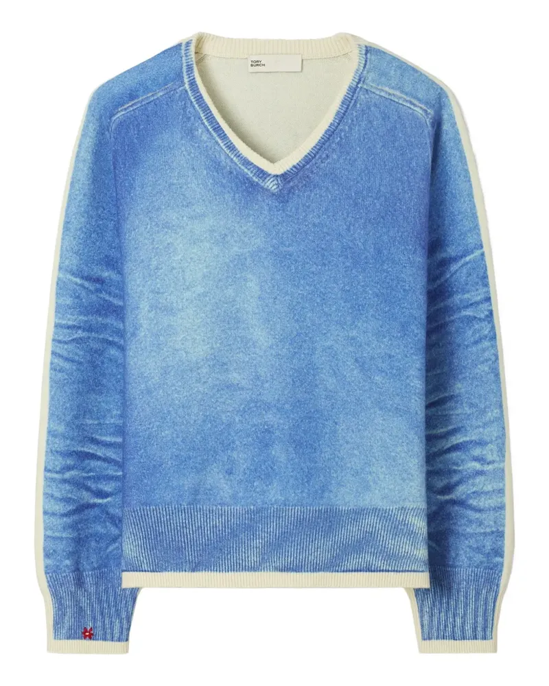 Tory Burch Pullover aus Merinowolle - Blau Blau