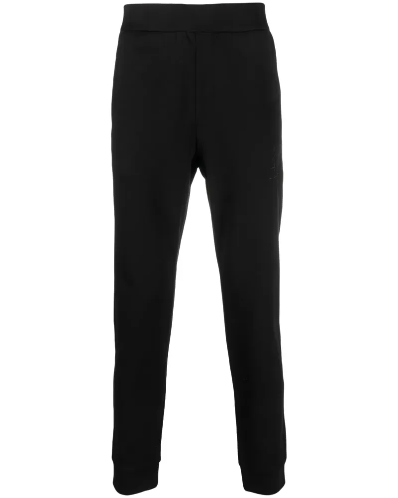 Armani Exchange Jogginghose mit Logo-Stickerei - Schwarz Schwarz