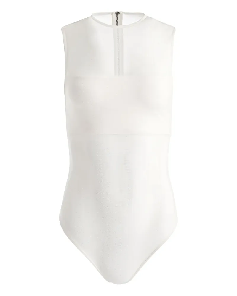 Alice + Olivia Bandeau-Body - Weiß Weiß