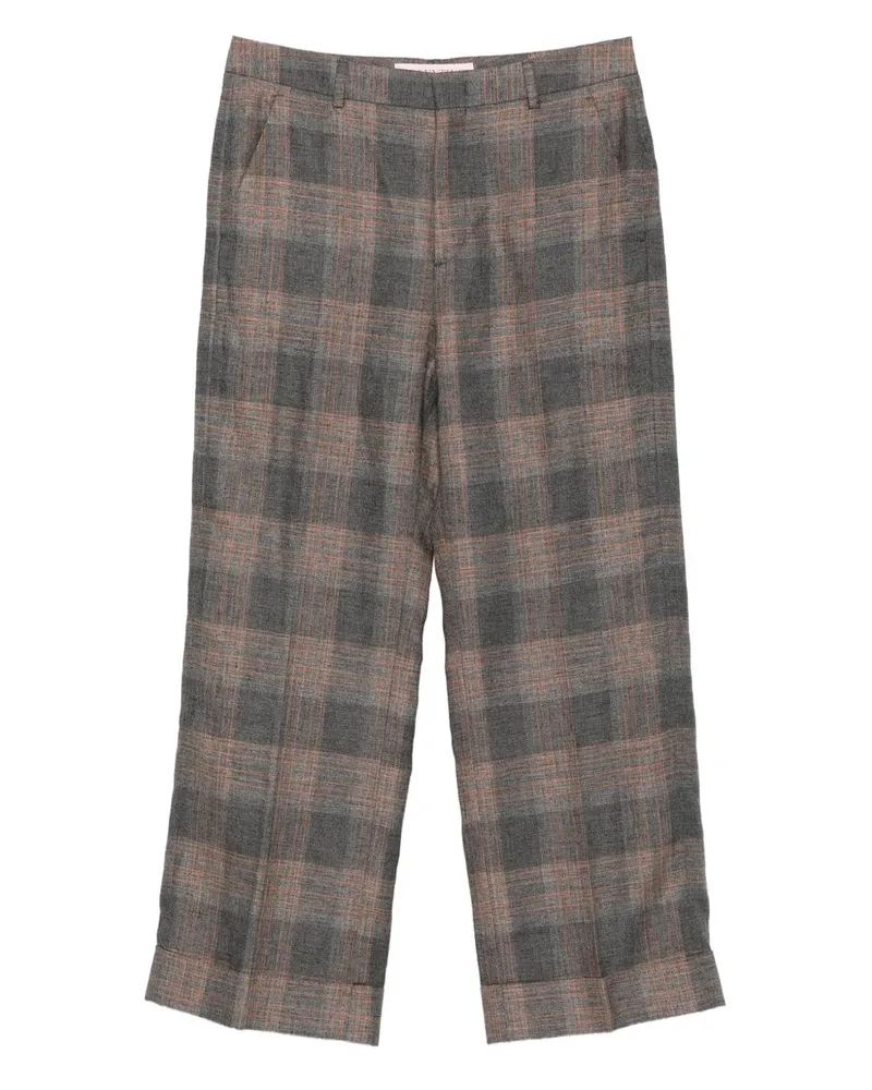 Valentino Garavani Karierte Hose - Grau Grau