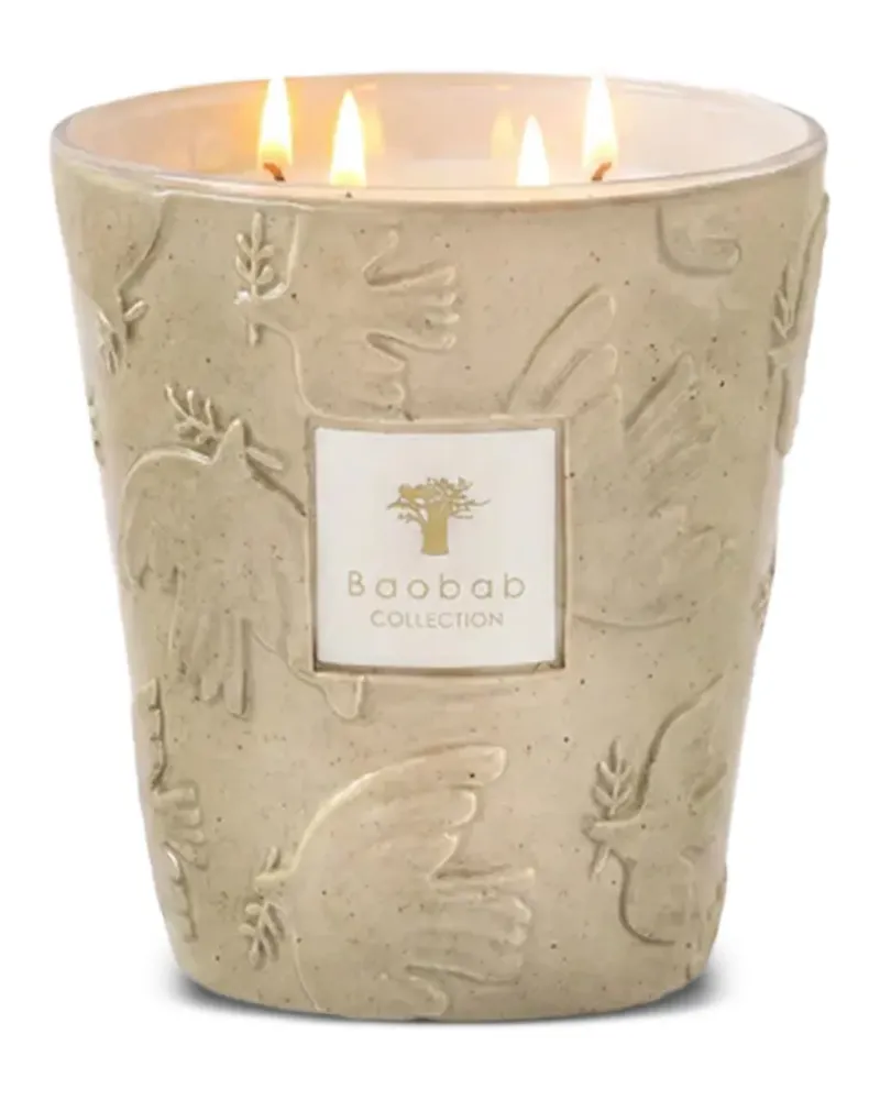Baobab Collection Paloma Kerze mit Taubenprägung (16cm) - Nude Nude