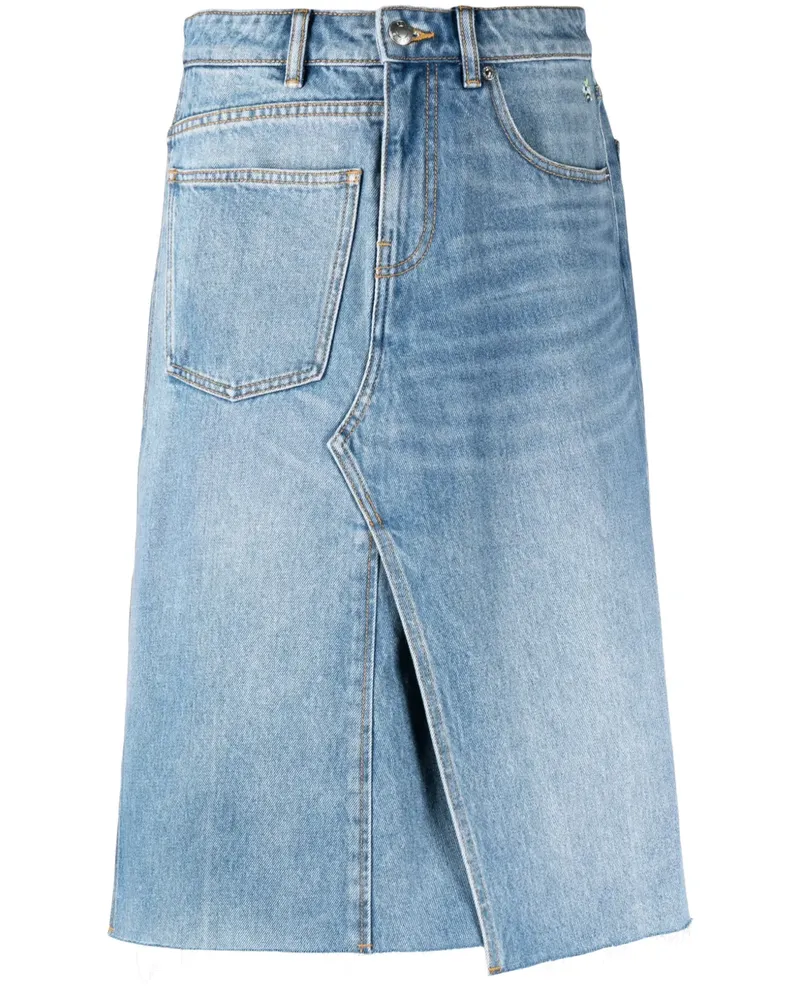 Tory Burch Jeansrock im Deconstructed-Look - Blau Blau