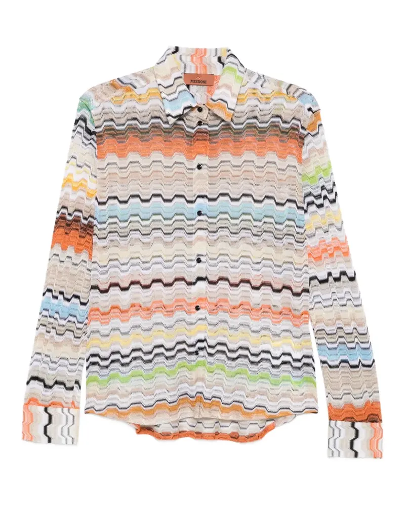 Missoni button-fastening shirt - Nude Nude