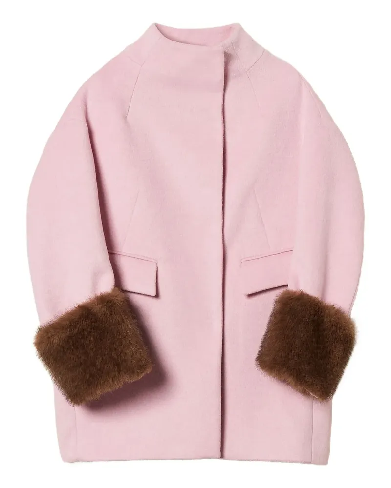 Twin-Set Einreihiger Mantel - Rosa Rosa