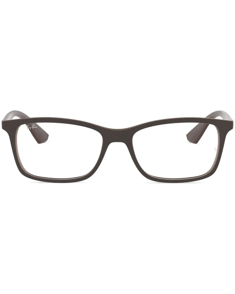 Ray Ban Brille mit eckigem Gestell - Braun Braun
