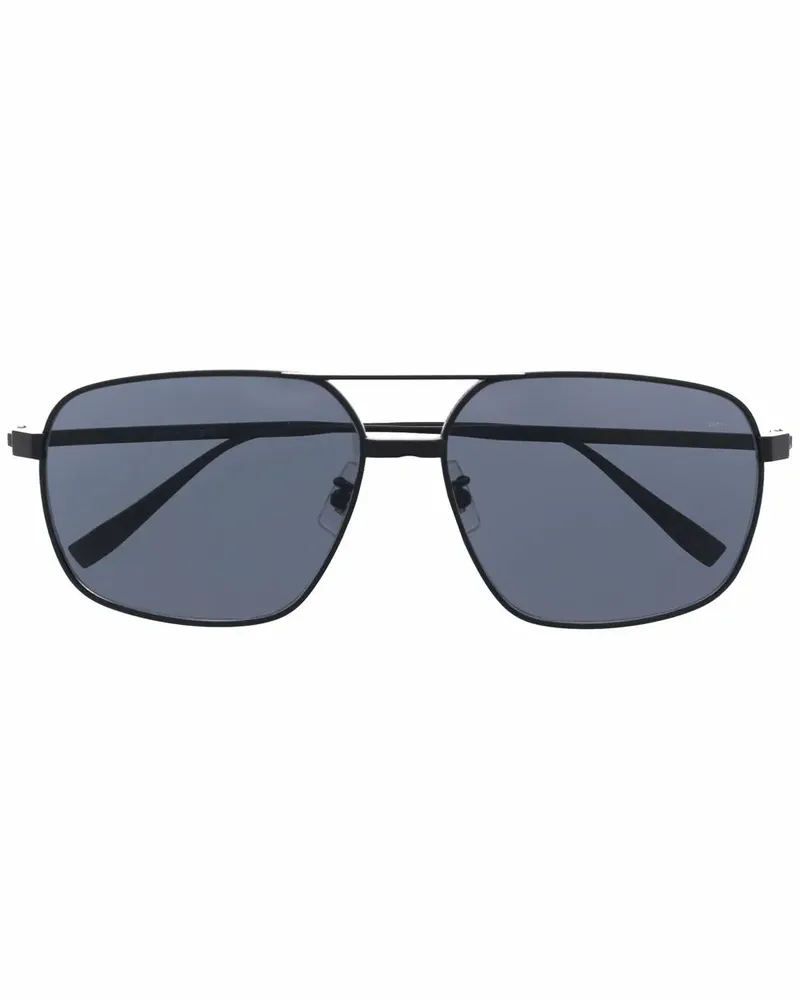 Dunhill Sonnenbrille mit eckigem Gestell - Schwarz Schwarz